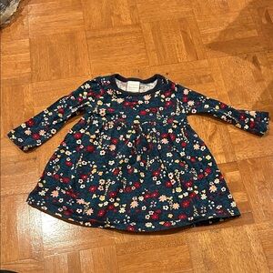 Hanna Andersson Navy Floral Kids Dress